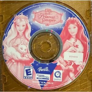 Barbie the Princess & the Pauper PC CD-ROM, 2004 - Disc Only Vivendi Universal